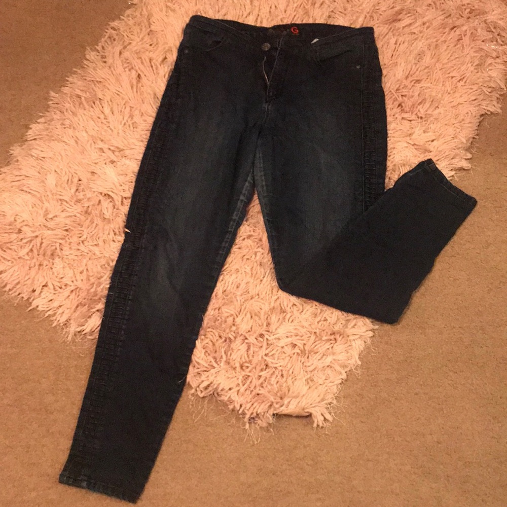 G by Guess Mid Rise Dark Jeans
